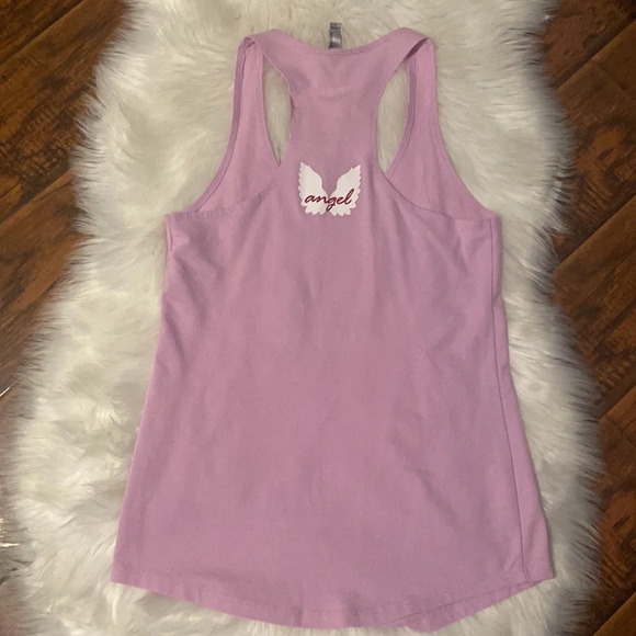 Pi Phi Aztec Print Purple Tank Pi Beta Phi Sorority Angels Size Large - Picture 4 of 4